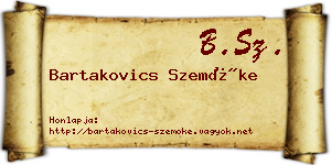 Bartakovics Szemőke névjegykártya